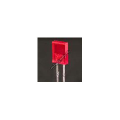 Led 2x5mm rechteckig rot